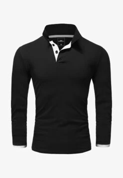 CHARLOTTE - Poloshirt - Bordeaux Schwarz -Herrenbekleidung 981baf167bea4d23bda5f6f4223bda7b