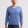 V-AUSSCHNITT - Strickpullover - Azurblau 1 V-AUSSCHNITT - Strickpullover - Azurblau -Herrenbekleidung 9bdaa36eb1244830b91cd907cae065d7