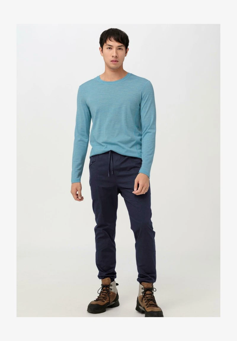 AUS BIO-MERINOWOLLE - Langarmshirt - Azurblau 6 AUS BIO-MERINOWOLLE - Langarmshirt - Azurblau – Bild 4