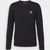 BELSTAFF LONG SLEEVED - Langarmshirt - Black -Herrenbekleidung 9fe8880248824fad9aad78a3911e3066