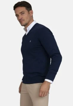 MIT V AUSSCHNITT - Strickpullover - Navy -Herrenbekleidung a06e68180f314ca5ae28e4b2145c0624