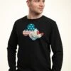Henry Tiger DISNEY CLASSIC MICKEY MICKEY AMERICANA FLAG FILL - Sweatshirt - Black
