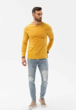 Langarmshirt - Mustard -Herrenbekleidung a34cc5647e1547629a795b0e8c08dcda
