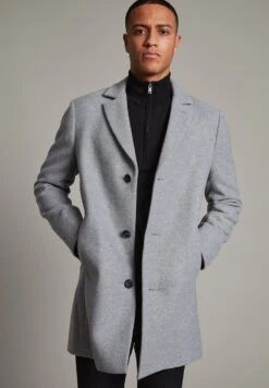 Matinique MATRACE - Kurzmantel - Light Grey Melange