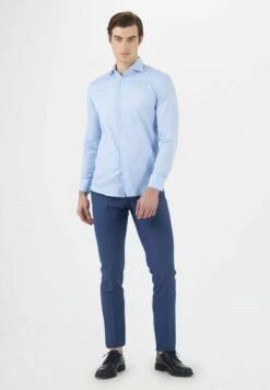 SLIM FIT - Businesshemd - Azzurro -Herrenbekleidung aaa2ce12d0a14fad89a4618ca97ec7b4 1