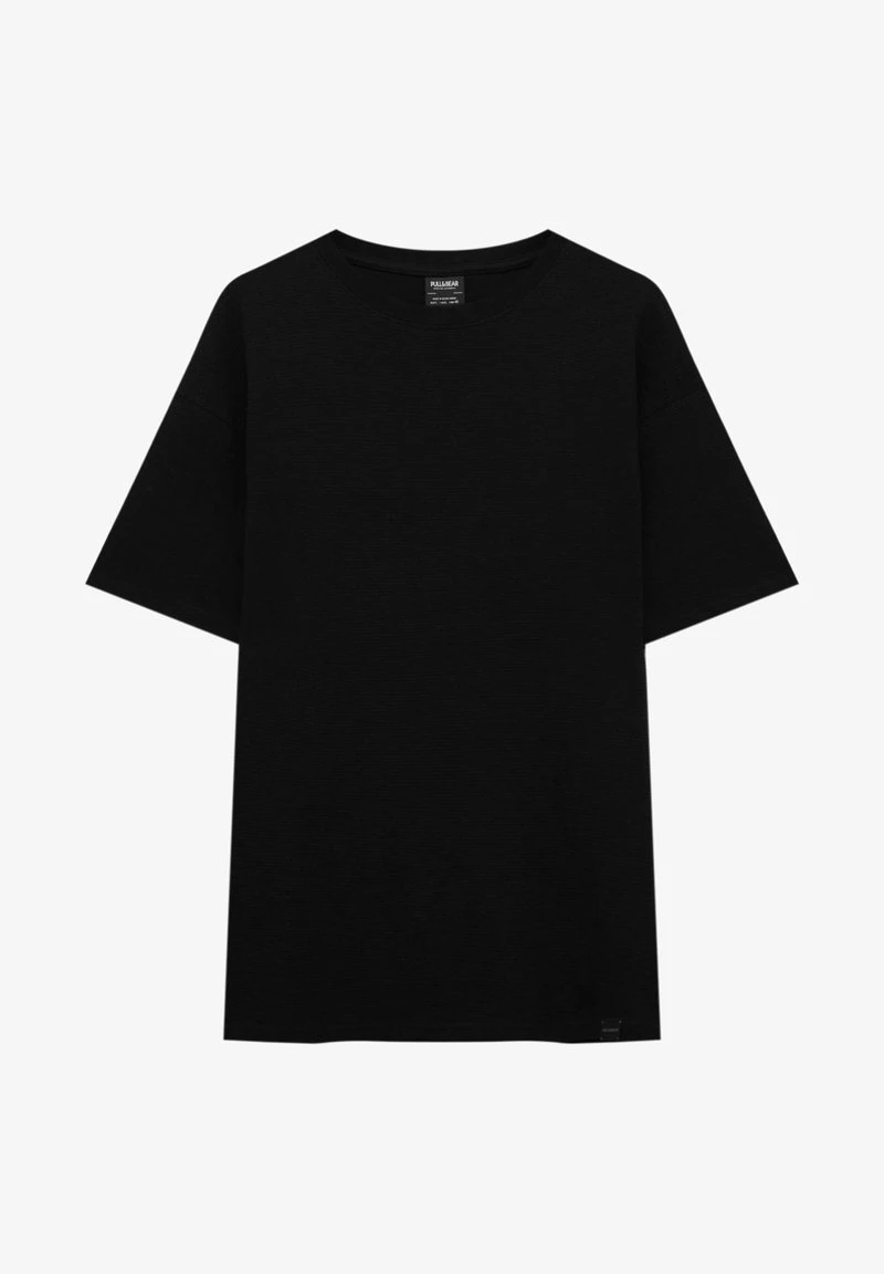 PULL & BEAR OTTOMAN - T-Shirt Basic - Black 7 PULL & BEAR OTTOMAN - T-Shirt Basic - Black – Bild 5