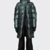 Rains LONG PUFFER JACKET UNISEX - Wintermantel - Silver Pine -Herrenbekleidung adf7daf679714571b0a79b488cbd19f9
