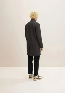 TOM TAILOR Denim Klassischer Mantel - Grey Brown Navy Mini Check -Herrenbekleidung aeedda1d0ae046d0a96eeaae9b0f7501