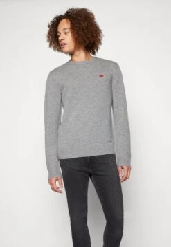 ORIGINAL SWEATER - Strickpullover - Mid Tone Grey Heather 11 ORIGINAL SWEATER - Strickpullover - Mid Tone Grey Heather -Herrenbekleidung b0e0e5fd4dd845d7a60278a01c736b22