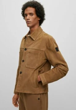 Boss Lederjacke - Open Beige -Herrenbekleidung b2edc0a6471e4b279049ed0bc5b2e862