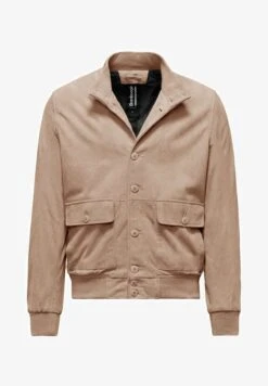 BOMBOOGIE WALT - Lederjacke - Stone Grey 13 BOMBOOGIE WALT - Lederjacke - Stone Grey -Herrenbekleidung b3a060887810481aa2c1f463a102a6af