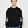 Evisu EAGLE CREWNECK - Sweatshirt - Black -Herrenbekleidung b44ee56e3b7d43dd862641bc19430aca