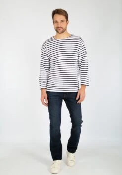 Armor-Lux BEG MEIL MARINIÈRE - Langarmshirt - Blanc/navire 9 Armor-Lux BEG MEIL MARINIÈRE - Langarmshirt - Blanc/navire -Herrenbekleidung b63b6e3233214e69974b384096bec092