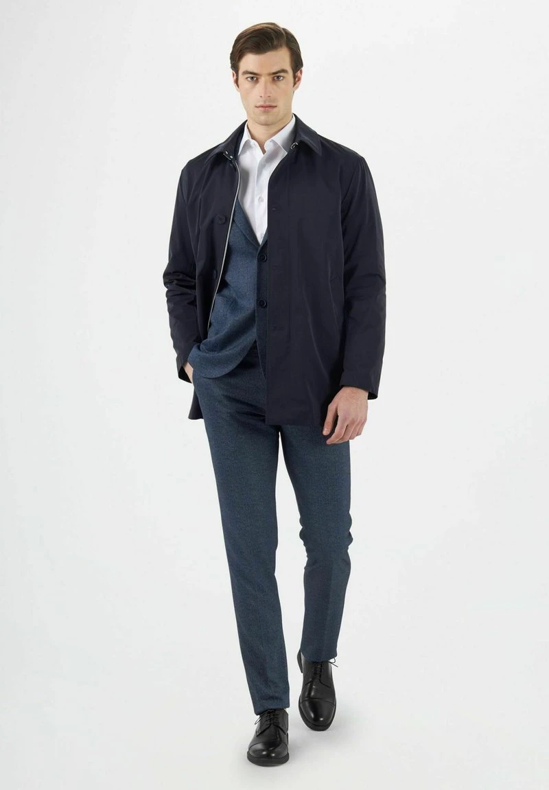 SOLID-COLORED DUST - Kurzmantel - Blu Scuro 4 SOLID-COLORED DUST - Kurzmantel - Blu Scuro – Bild 2