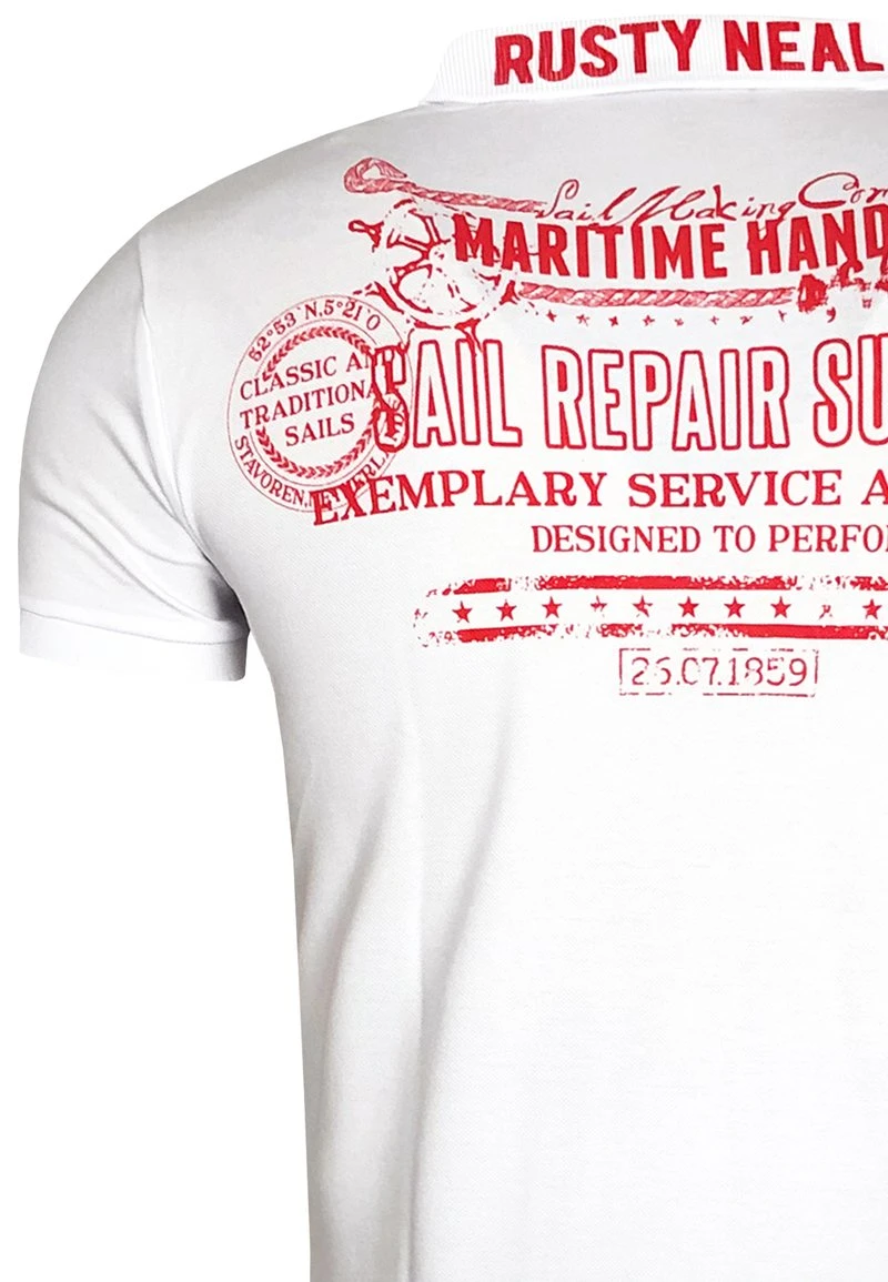 Poloshirt - Weiß 5 Poloshirt - Weiß – Bild 3