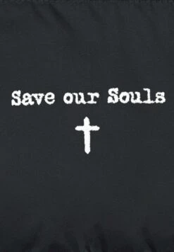 SAVE ARE SOULS EMBROIDERY PUFFER - Winterjacke - Black -Herrenbekleidung ba6d0fb7713c4066a39831f723a9da61