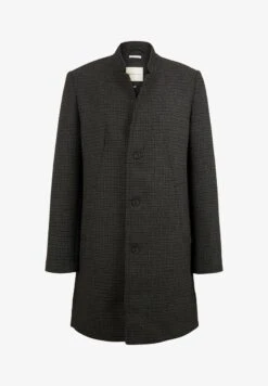 TOM TAILOR Denim Klassischer Mantel - Grey Brown Navy Mini Check -Herrenbekleidung bc1c9247580646dc8dc151b5a213f546