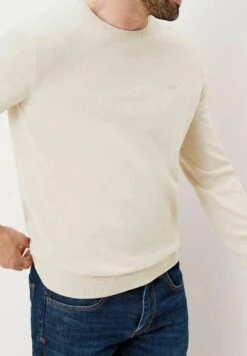 S.Oliver RUNDHALS LANGARM LOGO DI - Strickpullover - Hellgrau Melange -Herrenbekleidung bcacb9c4e5c441ec874503cf49f1db61 1