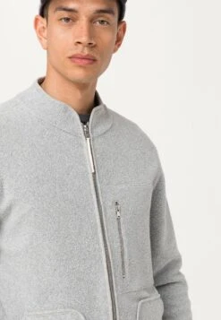 ORGANIC FLEECEJACKE - Fleecejacke - Grau -Herrenbekleidung be2780bcb13749fc8d487c2b995cd6a4