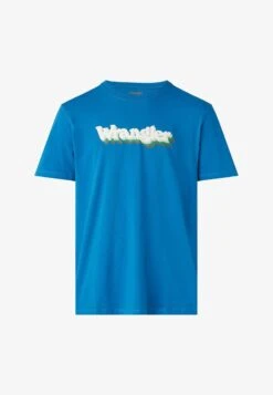 Wrangler GRAPHIC TEE - T-Shirt Print - Deep Water -Herrenbekleidung be43fdb88c694110b681470362f30381