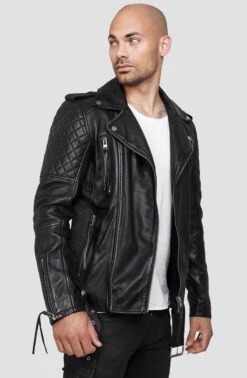 SIMBA - Lederjacke - Schwarz -Herrenbekleidung be9bf3690a794046a26640e13322a86e