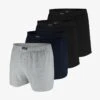 4PACK - Boxershorts - Schwarz/ Graumelange / Navy -Herrenbekleidung c0850ef9bcbd4e5ab3f970bd34dcedb8