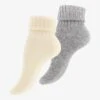 2 PACK - Socken - Ecru Hellgrau