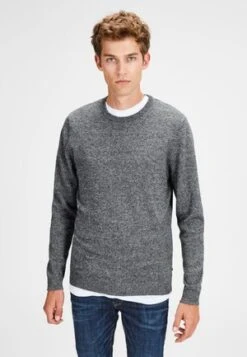 Jack & Jones CREW NECK NOOS - Strickpullover - Flint Stone -Herrenbekleidung c0f1454b39884c73853974c82579325f