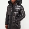 ALMEZ LONG PUFFER - Parka - High Shine Black