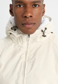 URBAN CLASSICS HOODED CORDUROY JACKET - Übergangsjacke - Light Sand/offwhite -Herrenbekleidung c4156b2767d148b99d995c90900731cf