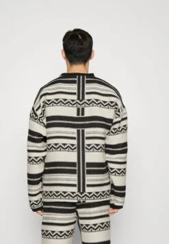 Strickpullover - Black/white -Herrenbekleidung c75736876ba6484f95d86376fe130aba