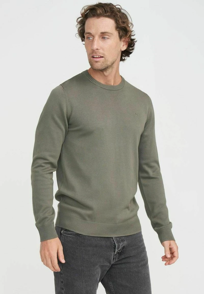 Holebrook HOLGER CREW - Strickpullover - Dusty Olive 3 Holebrook HOLGER CREW - Strickpullover - Dusty Olive