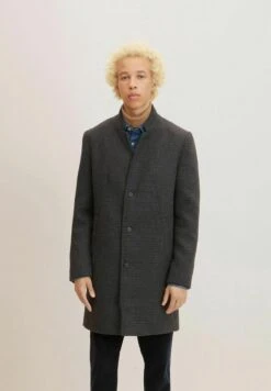 TOM TAILOR Denim Klassischer Mantel - Grey Brown Navy Mini Check