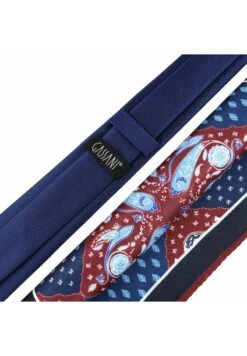 SET DON SLIM KRAWATTE & 4 DE - Einstecktuch - Ultramarin Blau Bordeaux Rot Paisley Himmel Blau Royalblau Tropfen Petrol Stahlblau Rauten Weiss -Herrenbekleidung ccff301e01c941dd91ffa2ffdc9a55a9