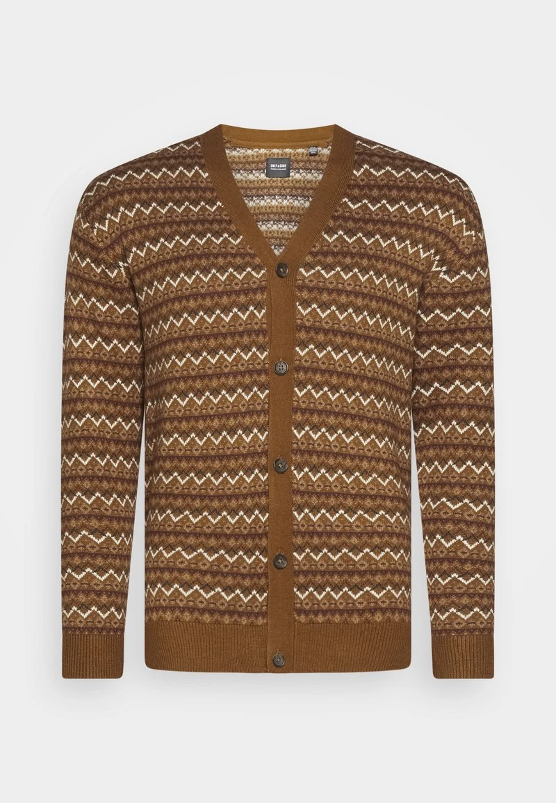 Only & Sons ONSKIM REGULAR JAQ CARDIGAN - Strickjacke - Monks Robe 3 Only & Sons ONSKIM REGULAR JAQ CARDIGAN - Strickjacke - Monks Robe