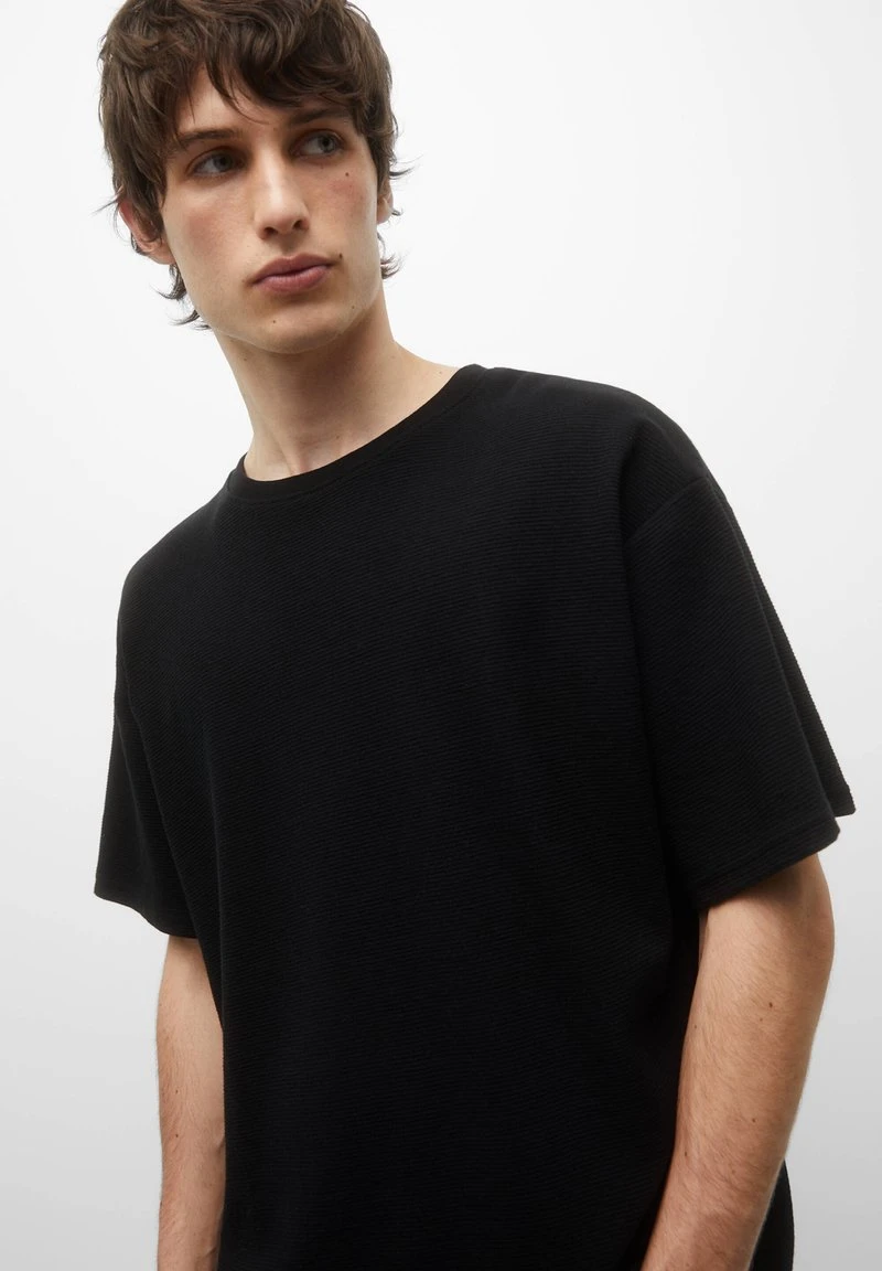 PULL & BEAR OTTOMAN - T-Shirt Basic - Black 6 PULL & BEAR OTTOMAN - T-Shirt Basic - Black – Bild 4