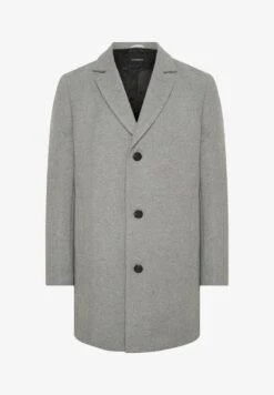 Matinique MATRACE - Kurzmantel - Light Grey Melange -Herrenbekleidung d1beae5644a54614aec8776aa9e60a27