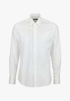 SHIRT LISLE PIQUE LONG SLEEVES - Businesshemd - White -Herrenbekleidung d3d058724426405299d2992a6bdcee46