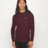Lyle & Scott CREW NECK JUMPER - Strickpullover - Burgundy -Herrenbekleidung d3d93b1529e14c7f8002f9a9e6e5a7e0