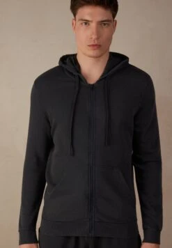 Intimissimi MIT REISSVERSCHLUSS WASHED COLLECTION - Sweatjacke - Grey -Herrenbekleidung d867c21900f84fc2809dff5525aad353 1