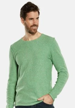 STRUKTURIERT - Strickpullover - Grasgrün -Herrenbekleidung d9a40a1623fb439080a1d3f67db21309