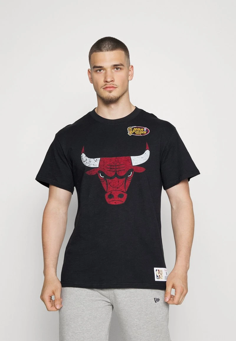 Mitchell & Ness NBA CHICAGO BULLS LEGENDARY SLUB TEE - T-Shirt Print - Black 3 Mitchell & Ness NBA CHICAGO BULLS LEGENDARY SLUB TEE - T-Shirt Print - Black