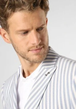 BRIXDON-DOUBLE - Sakko - Hellblau Weiß -Herrenbekleidung db1ea205a639452d9e46657356f0f6ca