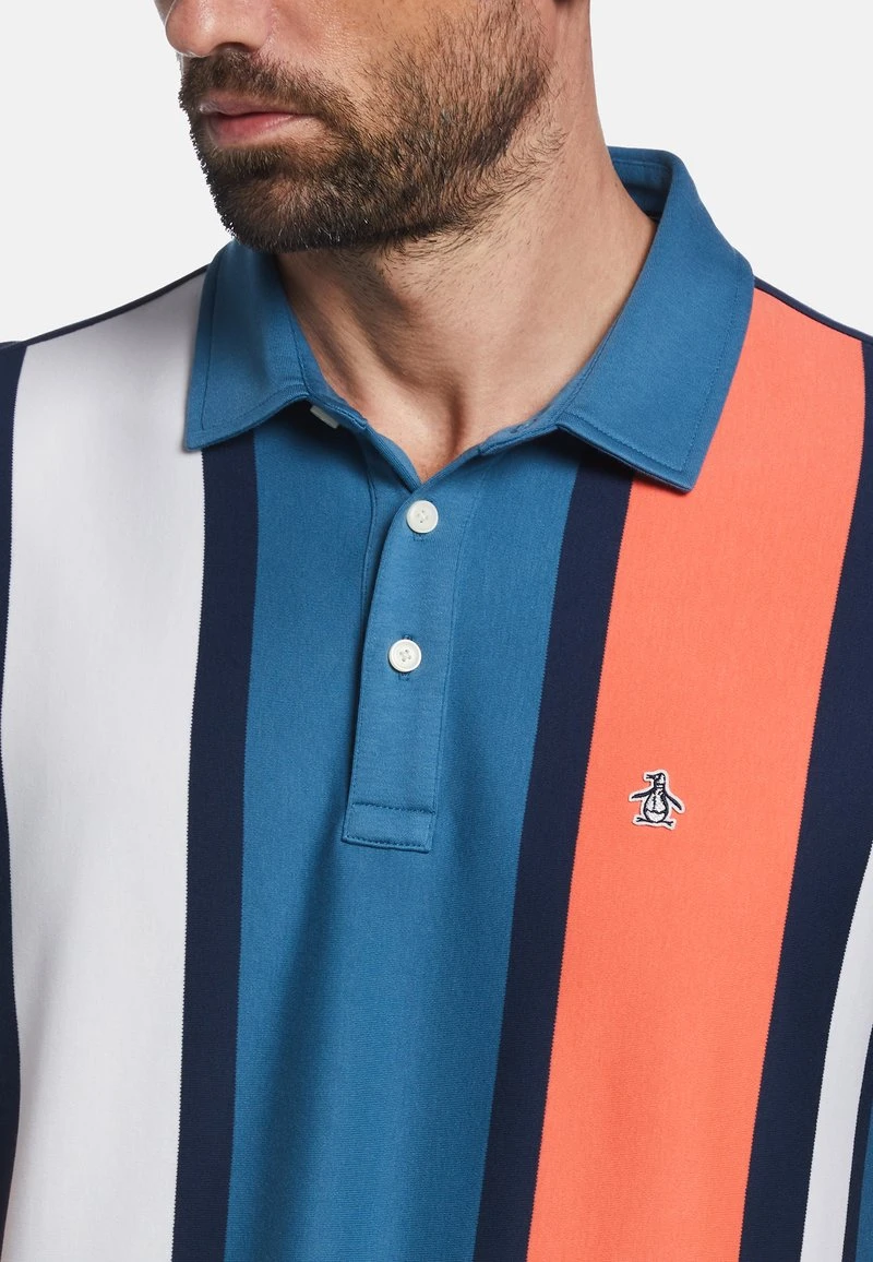 Original Penguin INTERLOCK STRIPED - Poloshirt - Dress Blues 5 Original Penguin INTERLOCK STRIPED - Poloshirt - Dress Blues – Bild 3