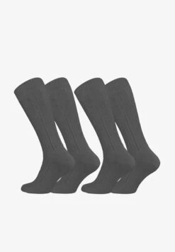 UNISEX 2 PAAR MIT ZOPFMUSTER - Socken - Anthrazit -Herrenbekleidung dc79eca6ed4e4a28974105d6c618ce30 1