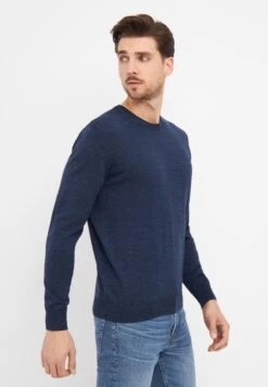 Clipper MILAN - Strickpullover - Dark Blue Mouliné -Herrenbekleidung ddd92d3131b047968a0ea9abc117a777