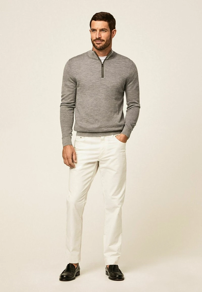 Hackett London JCQD HZIP - Strickpullover - Grey 4 Hackett London JCQD HZIP - Strickpullover - Grey – Bild 2