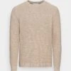 Selected Homme SLHVINCE BUBBLE CREW NECK - Strickpullover - Pure Cashmere
