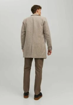 Jack & Jones ELEGANTE ÜBERGANG JJEM - Kurzmantel - Hellbraun -Herrenbekleidung e01d85afab5540af98d24ce5eb5e50e7