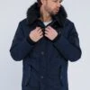 HOODIE - Wintermantel - Navy 1 HOODIE - Wintermantel - Navy -Herrenbekleidung e35e55be94da4aa986ed9e517da9fe8e